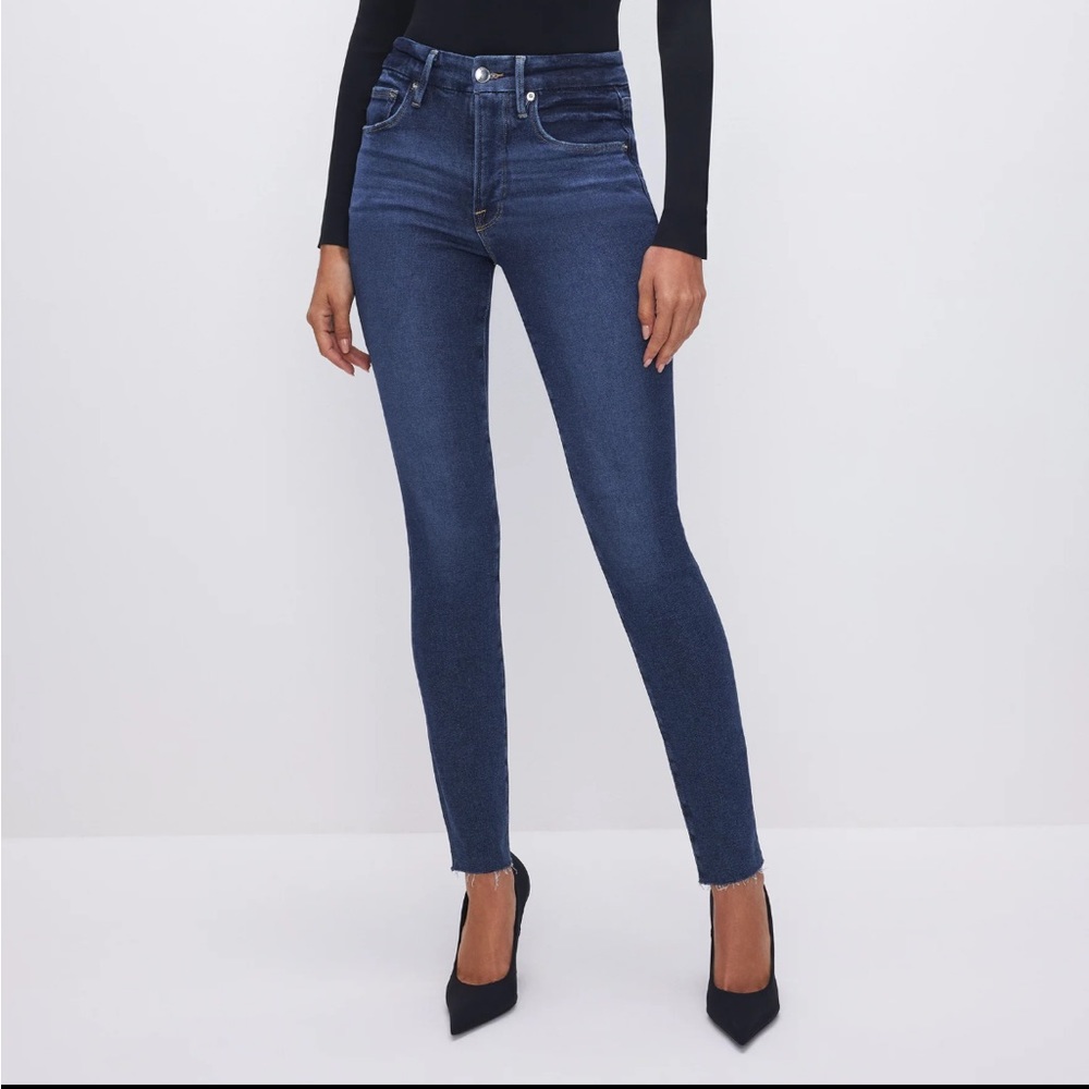 Good American good legs skinny jeans blue866